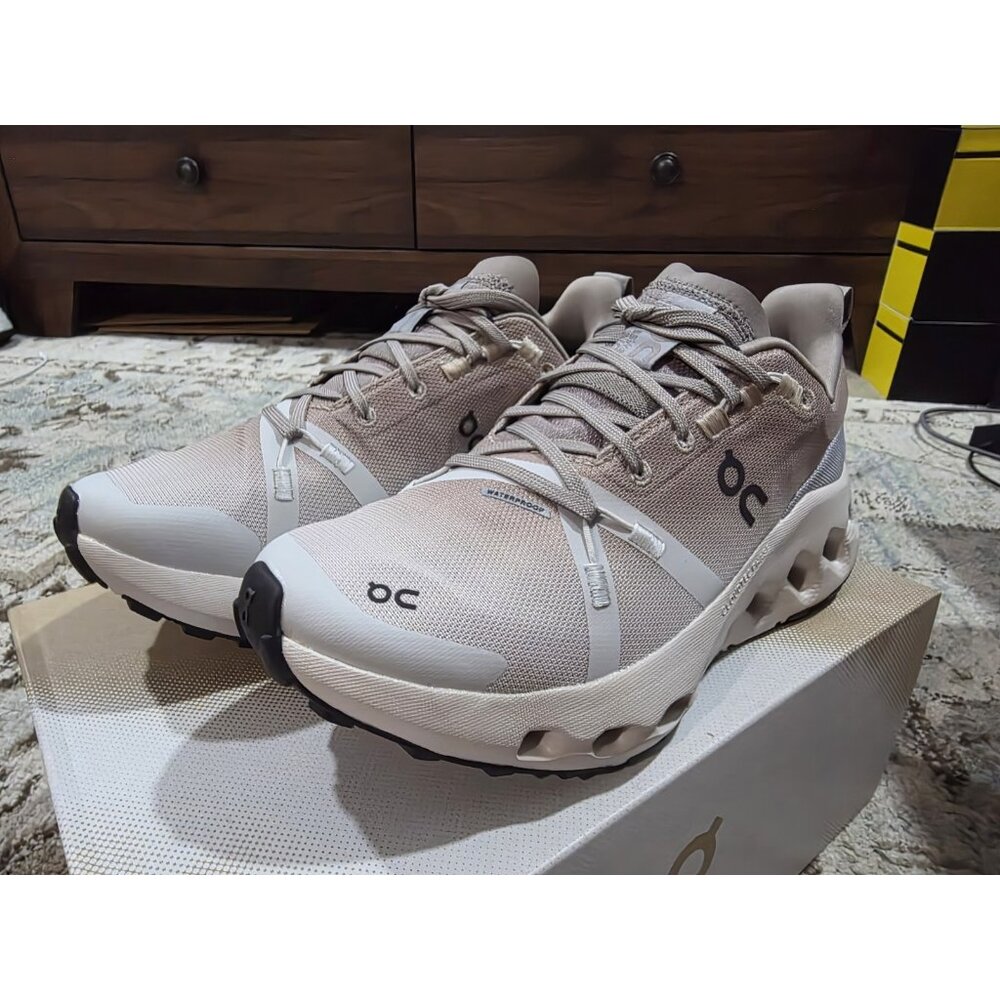On Cloudsurfer Trail Waterproof - Desert Wolf - Women's Size 5.5/Youth 4